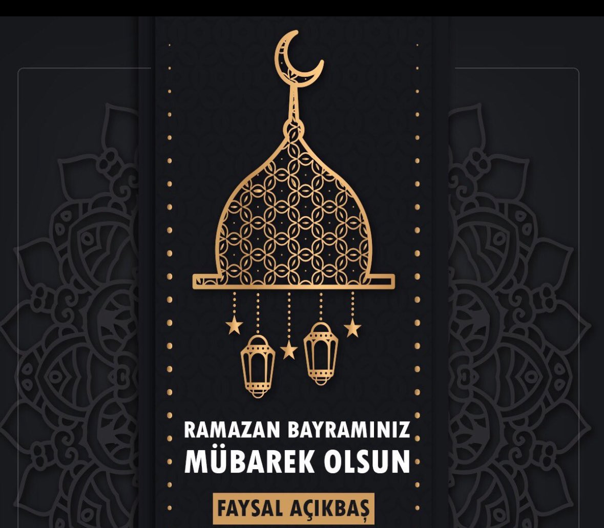 fyslackbs's tweet photo. Hep bir arada, sağlıklı ve huzurlu nice bayramlar geçirmek dileğiyle;
Tüm İslam aleminin
Mübarek #RamazanBayramı'ı kutlu olsun. https://t.co/KKiSBYNU8m