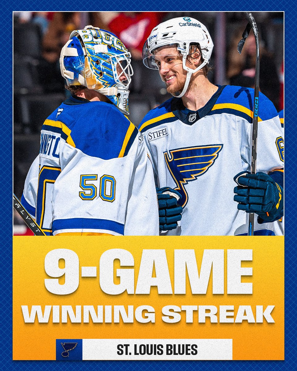 The <a href="/StLouisBlues/">St. Louis Blues</a> are an absolute wagon right now 😤