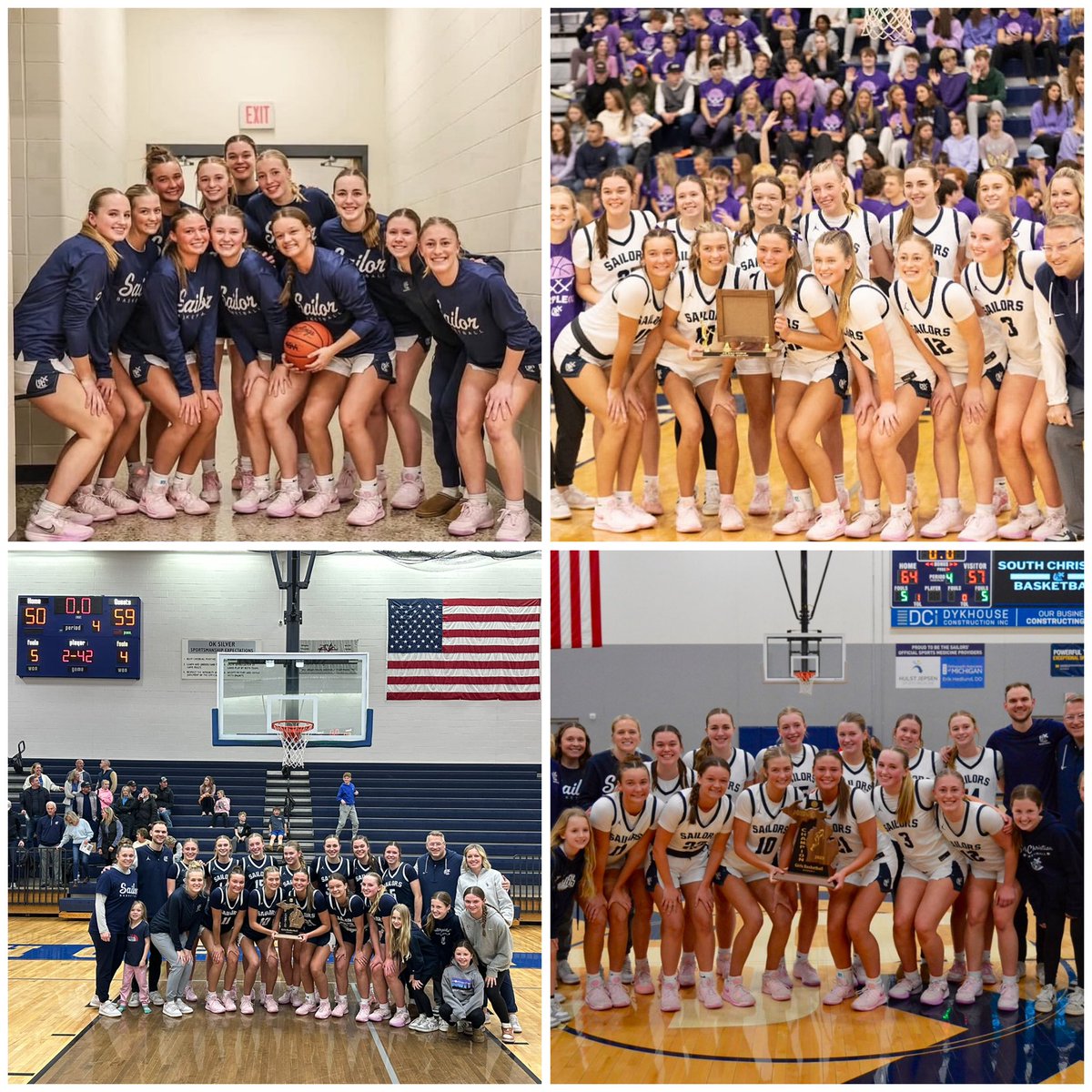 Proud Coach moment 👏🏻🏀👏🏻
2024-2025 Season 
Conference Champs
District Champs
Regional Champs
So proud of this team and what they accomplished this season! 
Love &amp; Competitiveness. Go Sailors!