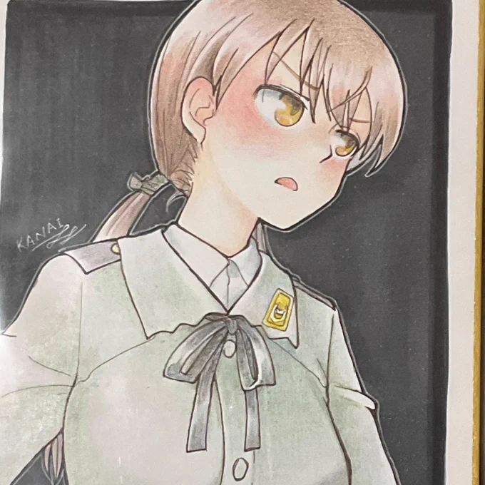 お姉ちゃんとシャーリーさん。京都戦乙の頒布色紙 