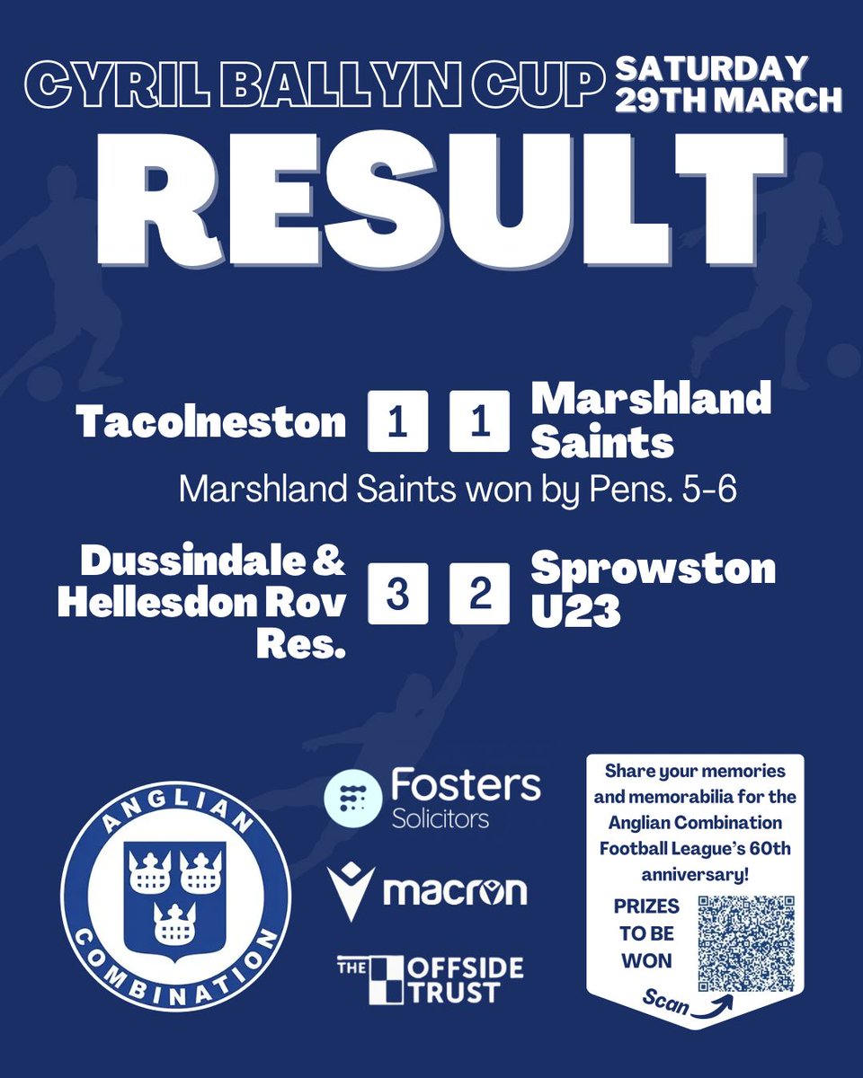 Fosters Solicitors Anglian Combination tweet media