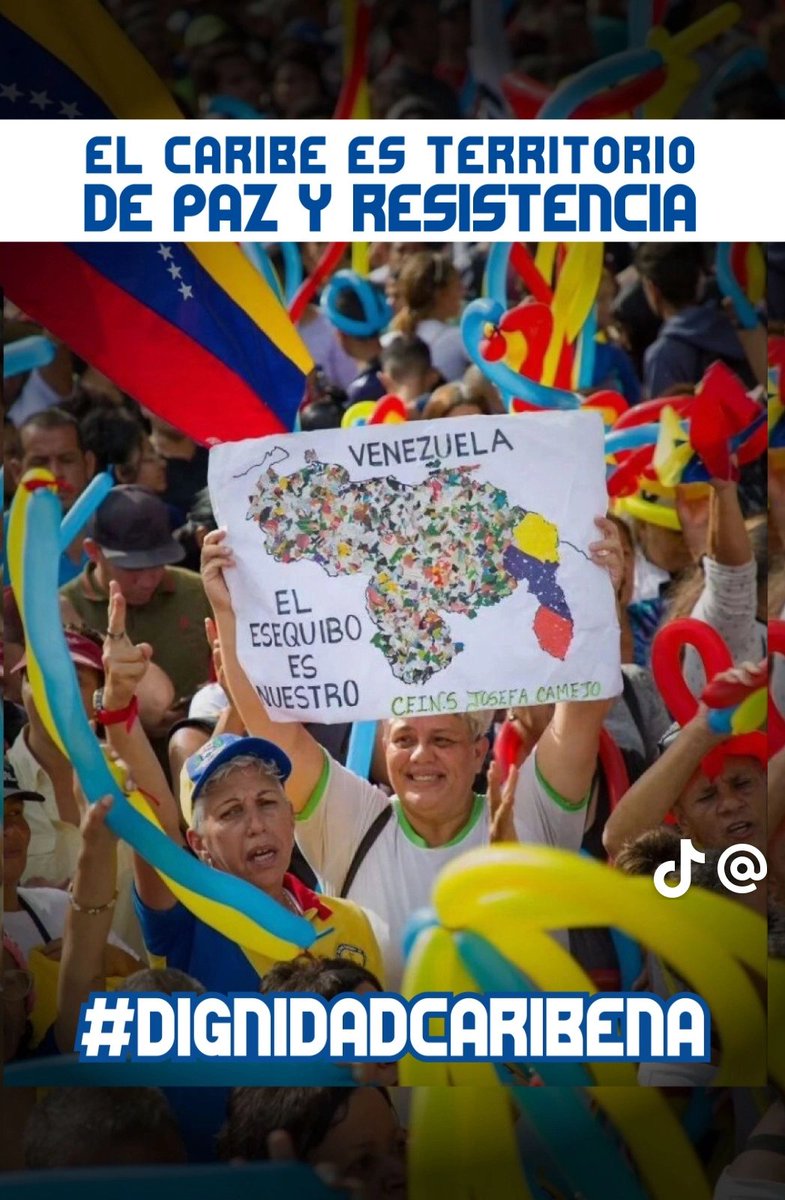 Los pueblos del Caribe y América Latina
se levantan en defensa de su soberanía
y dignidad. El Caribe es territorio de
Dignidad y paz.
No aceptamos bases militares, sanciones
ni manipulaciones extranjeras.
#DignidadCaribeña