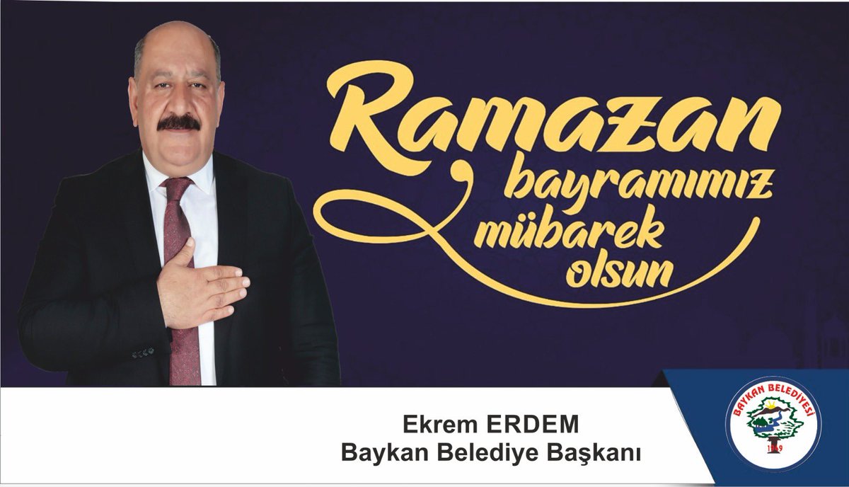 ekremerdem56's tweet photo. Mübarek Ramazan ayını bereketi ve maneviyatıyla yaşayarak Ramazan Bayramına ulaşmanın sevincini yaşıyoruz. Birlik ve beraberliğimizin pekiştiği, sağlıklı ve huzurlu nice bayramlar diliyorum.

Baykanlı hemşehrilerimin,milletimizin ve tüm İslam aleminin Ramazan Bayramı kutlu olsun. https://t.co/DmCMgUhE0z
