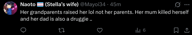 KeflaNovac99006's tweet photo. It's weird bringing family into beef but also treating this as some sort of own? Pathetic.

Pretty sure @Mayoi34's mom is a crack whore &amp; dad is a neo nazi so maybe worry about your own issues first? Especially seeing as they seem dead beat and you're homeless. https://t.co/KQiIkCsCYR