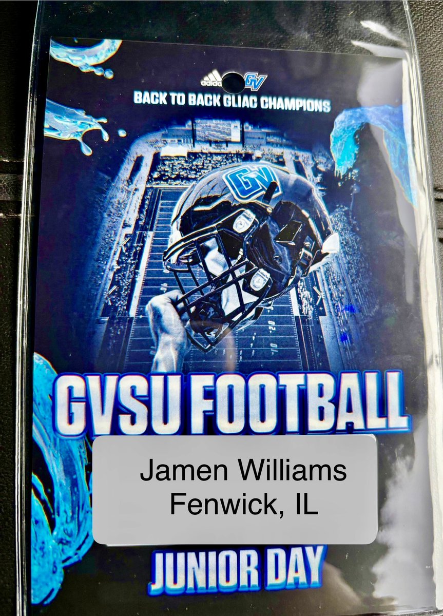 Jamen Williams Jr. (@jamen_williams) on Twitter photo Thank you <a href="/gvsufootball/">GVSU Football</a> for the spring visit today. Your coaching staff and facilities are great! <a href="/CoachShoeGVSU/">Ian Shoemaker</a> thank you for the invite and I hope you get to see me spin it live soon. <a href="/CoachWooster/">Scott Wooster</a> <a href="/FenwickFB/">Fenwick Football</a> <a href="/FenwickCoachB/">Matt Battaglia</a> <a href="/ThrowItDeep/">Throw It Deep</a> <a href="/QBHitList/">QBHitList.com</a> <a href="/PrepRedzoneIL/">Prep Redzone Illinois</a> <a href="/EDGYTIM/">Timothy “EDGYTIM” OHalloran</a> Thank you <a href="/gvsufootball/">GVSU Football</a> for the spring visit today. Your coaching staff and facilities are great! <a href="/CoachShoeGVSU/">Ian Shoemaker</a> thank you for the invite and I hope you get to see me spin it live soon. <a href="/CoachWooster/">Scott Wooster</a> <a href="/FenwickFB/">Fenwick Football</a> <a href="/FenwickCoachB/">Matt Battaglia</a> <a href="/ThrowItDeep/">Throw It Deep</a> <a href="/QBHitList/">QBHitList.com</a> <a href="/PrepRedzoneIL/">Prep Redzone Illinois</a> <a href="/EDGYTIM/">Timothy “EDGYTIM” OHalloran</a>
