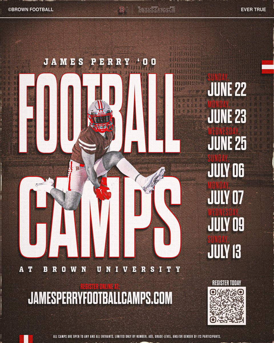 Jack Barry CO’ 2028 (@jack_barry5) on Twitter photo Invited to Brown football camps by <a href="/BrownHCPerry/">James Perry '00</a>! Excited to compete this summer
<a href="/PrepRedzone/">Prep Redzone 🏈</a> <a href="/NE6FB_Recruits/">NE-Recruits</a> <a href="/XBHS_Football/">Xaverian Football</a> Invited to Brown football camps by <a href="/BrownHCPerry/">James Perry '00</a>! Excited to compete this summer
<a href="/PrepRedzone/">Prep Redzone 🏈</a> <a href="/NE6FB_Recruits/">NE-Recruits</a> <a href="/XBHS_Football/">Xaverian Football</a>