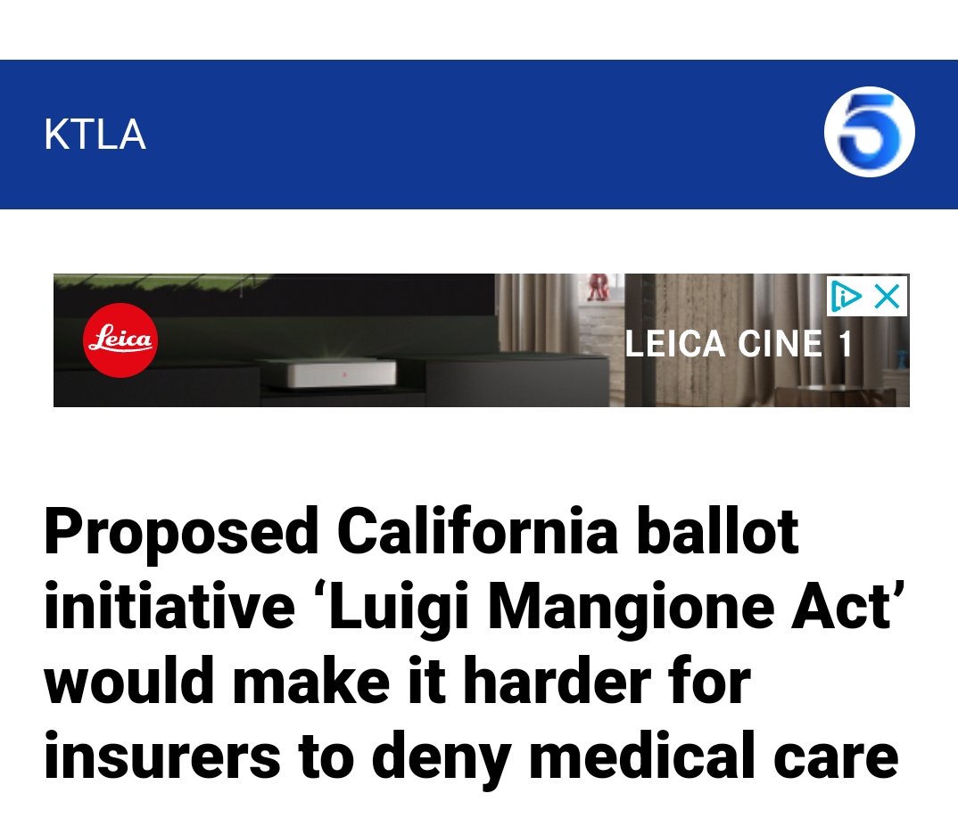 Luigi's done more for healthcare than any politician in the last 50 years