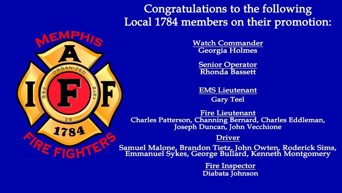 Congrats to our members promoted this week!