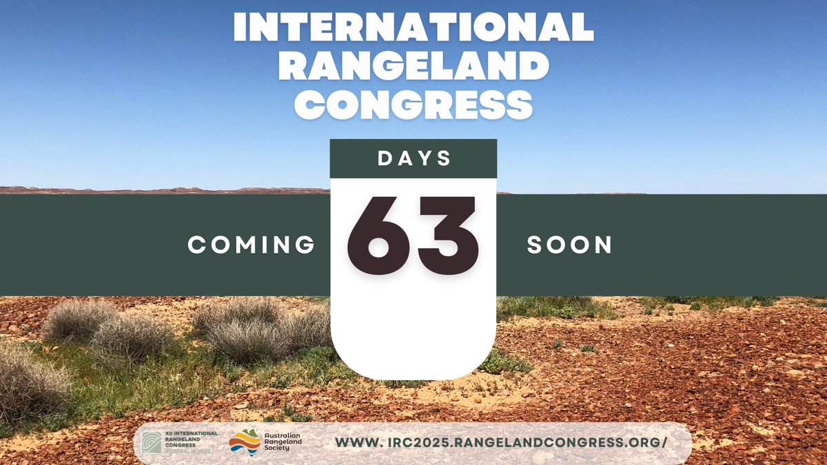 The countdown is on! Just 63 days until the IRC 2025!
Get ready to connect with global experts, share knowledge, and explore the latest innovations in rangeland management, sustainability, and conservation #irc2025 #rangelandcongress #ircaus