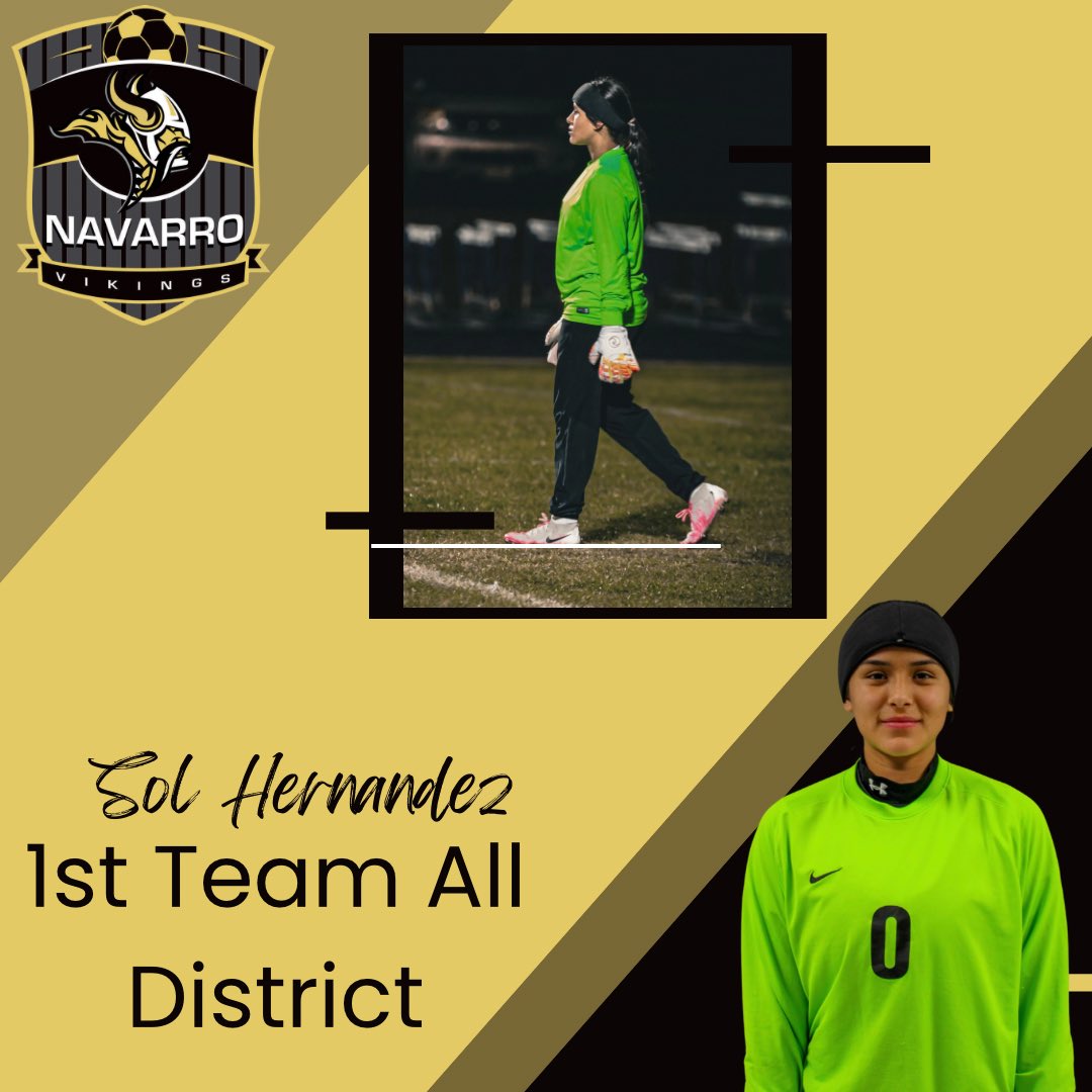 🏆 First Team All District 24 5A 🏆
Senior, Sol Hernandez