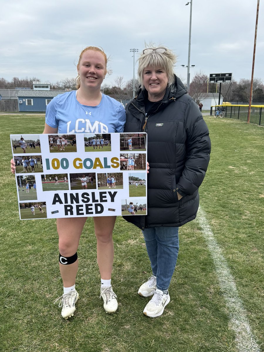 Ainsley Reed posts her 100th career goal in today’s win over Absegami ! We are so proud of you 🙌🏼