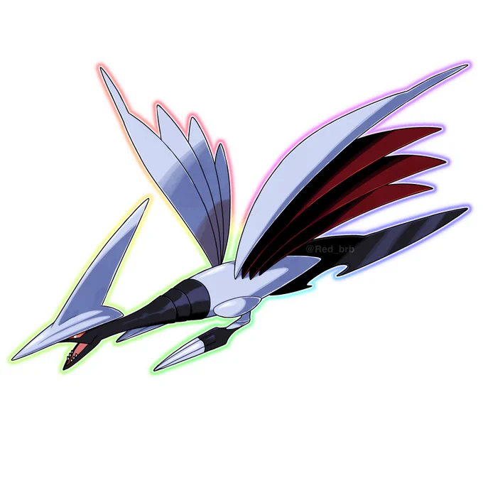 I found it strange that the description of mega skarmory corresponded to the color of the shiny, so when in doubt I also made a version in the classic colors!