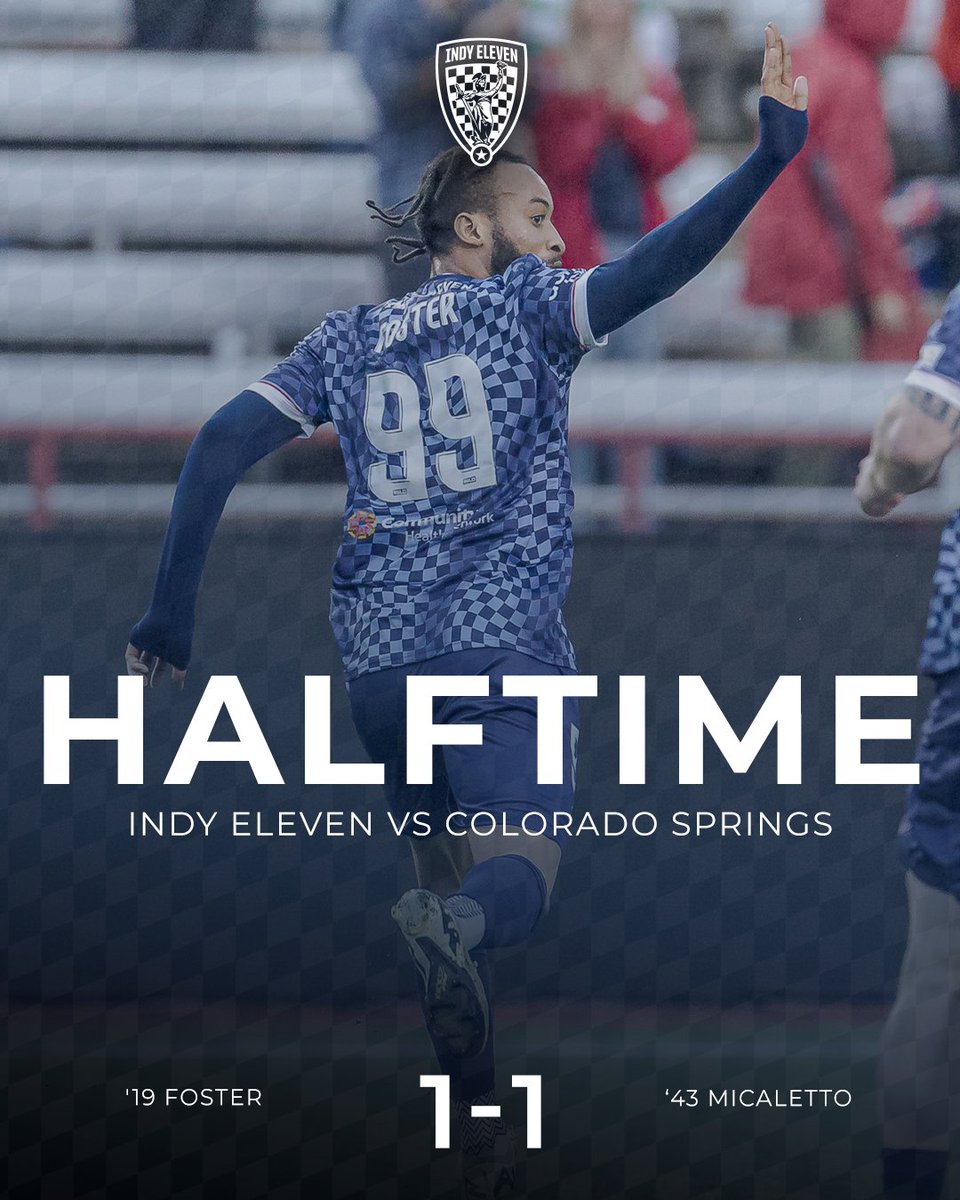 IndyEleven's tweet photo. Tied headed into half. https://t.co/LIogjMVXne