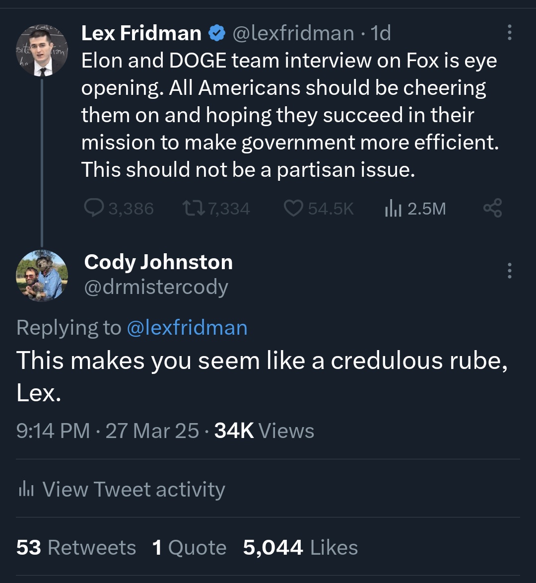 Cody Johnston tweet media