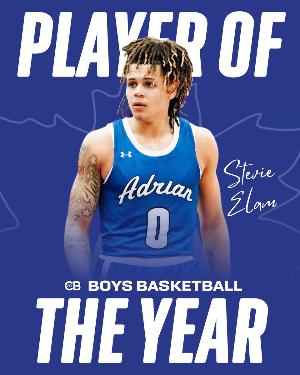 The 2025 Boys Basketball Player of The Year is Stevie Elam! 🏀