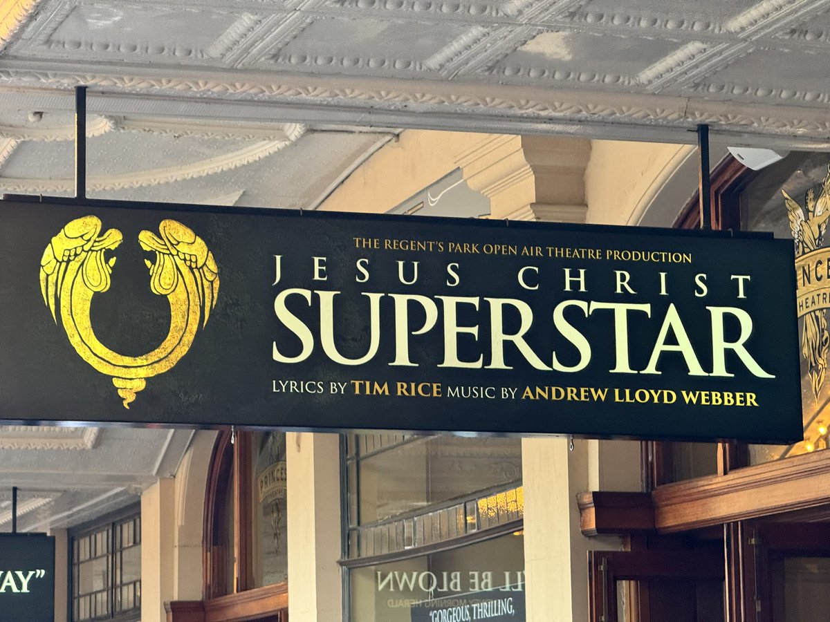 stdunstan's tweet photo. Just attended the Jesus Christ Superstar matinee at Melbourne’s Princess Theatre. Michael Paynter’s portrayal of Jesus was powerful, and the production was visually stunning. However, the darker tone and overwhelming amplification differed significantly from the original 1972 London production I remember. Also, the use of handheld mics and some audience disruptions impacted the experience. Overall, a 4.5/5 from me. Would love to hear others’ thoughts!

#JesusChristSuperstar #MelbourneTheatre #TheatreReview