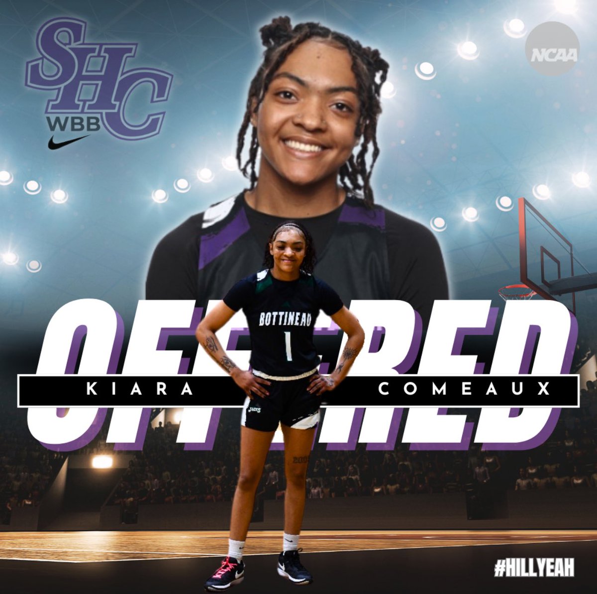 Kiara Comeaux (@comeauxkiara) on Twitter photo After great conversations with both the head and assistant coaches, I have received an offer from Spring Hill College 💜🤍 #SpringHill #Alabama #D2 <a href="/SHC_BADGERS/">Spring Hill College Athletics🦡</a> After great conversations with both the head and assistant coaches, I have received an offer from Spring Hill College 💜🤍 #SpringHill #Alabama #D2 <a href="/SHC_BADGERS/">Spring Hill College Athletics🦡</a>