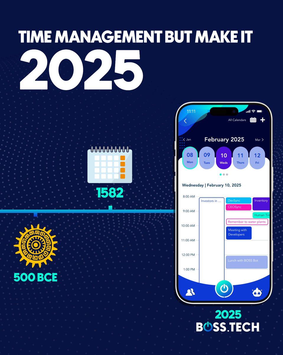 Calendars have come a long way… and they just hit BOSS mode 😎
Become part of our beta testers by clicking the link in bio🔗

#BOSSTech #SuperApp #Entrepreneur