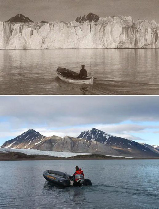 21. 74-year difference near Svalbard, Norway, from 1928 to 2004