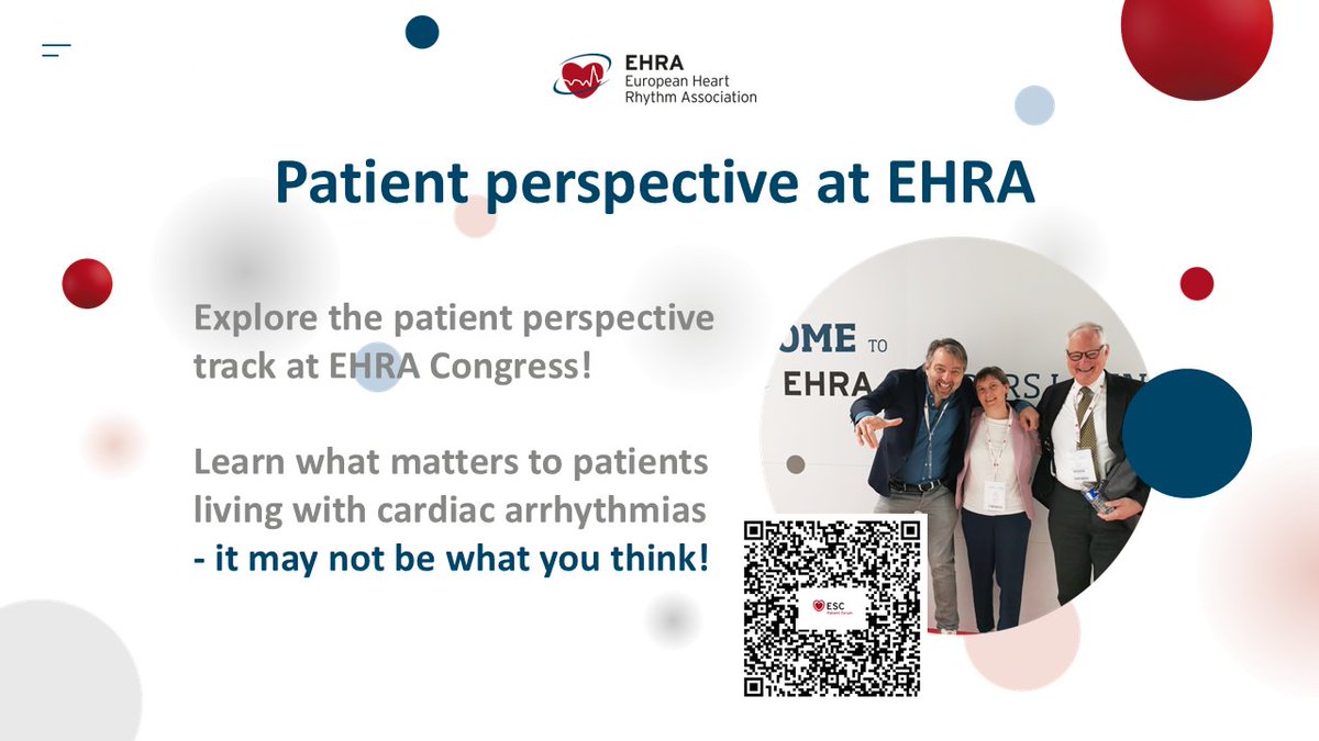Inga Drossart (@rhythmisit) on Twitter photo Day 1 of #EHRA2025  🥳 Don't forget to check out the patient perspective track powered by #ESCPatientForum 💪 ➡️ tinyurl.com/4uksuha6
We start with 3 presentations today by Jeremy Dwight, Benoit Mores and me - see you there 🤟 <a href="/EHRAPresident/">EHRAPresident</a> <a href="/escardio/">European Society of Cardiology</a> Day 1 of #EHRA2025  🥳 Don't forget to check out the patient perspective track powered by #ESCPatientForum 💪 ➡️ tinyurl.com/4uksuha6
We start with 3 presentations today by Jeremy Dwight, Benoit Mores and me - see you there 🤟 <a href="/EHRAPresident/">EHRAPresident</a> <a href="/escardio/">European Society of Cardiology</a>