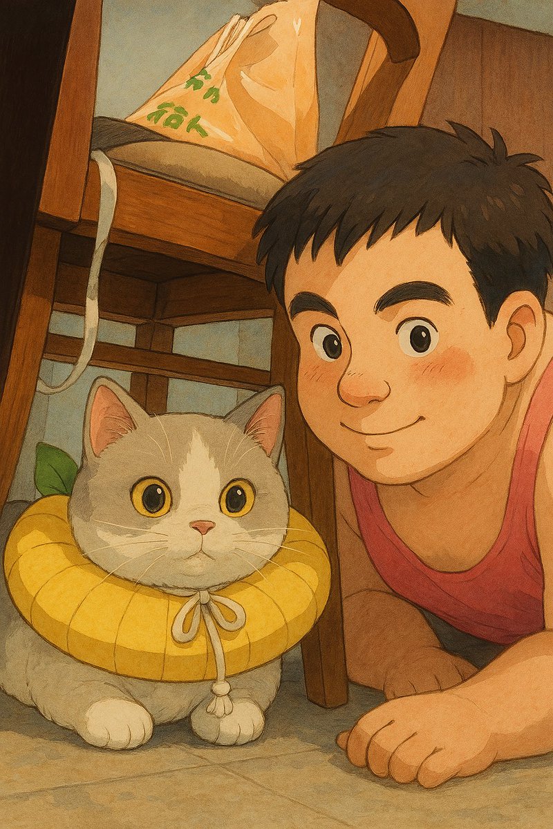 MarchMaer's tweet photo. Millefeuille &amp; Muffin &amp; Me😼😹 #studioghiblistyle https://t.co/dp2VvPjjLY