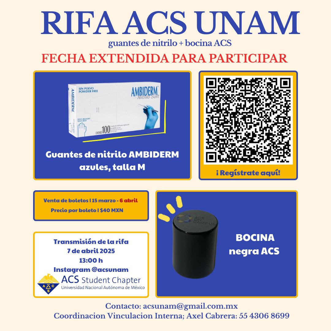 ⚠️ FECHA EXTENDIDA PARA PARTICIPAR ⚠️

¡No te quedes sin tu boleto, la fecha para obtenerlo se extendió hasta el 6 de abril!

docs.google.com/forms/d/e/1FAI…