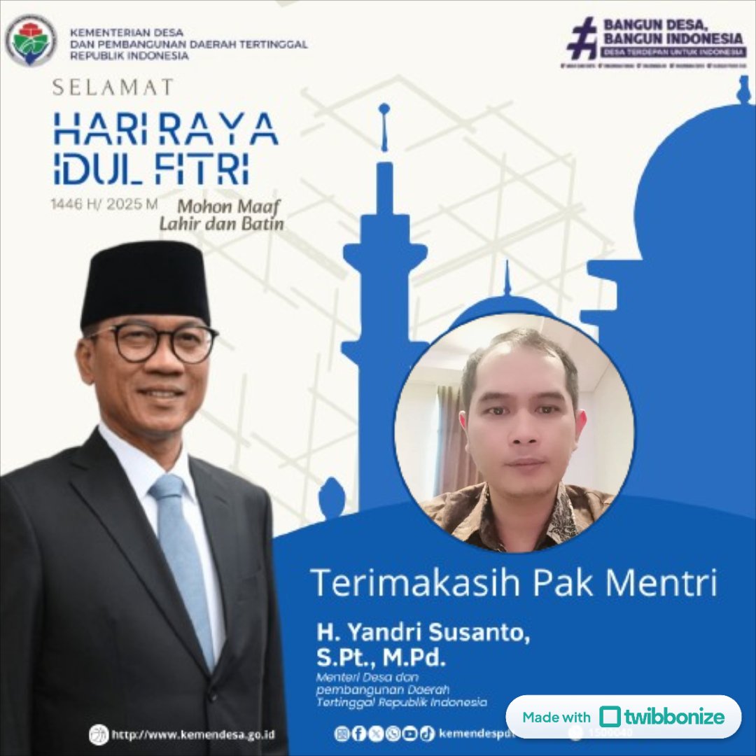Musabihan7's tweet photo. Hastag
#TerimakasihPakYandriSusanto
@prabowo
@YandriSusanto27
@kemendespdt
@ArizaPatria
@AbdiYahdil97895
@NursaidM
@DesaPesonaNusantara https://t.co/UvVqIFw4Ih