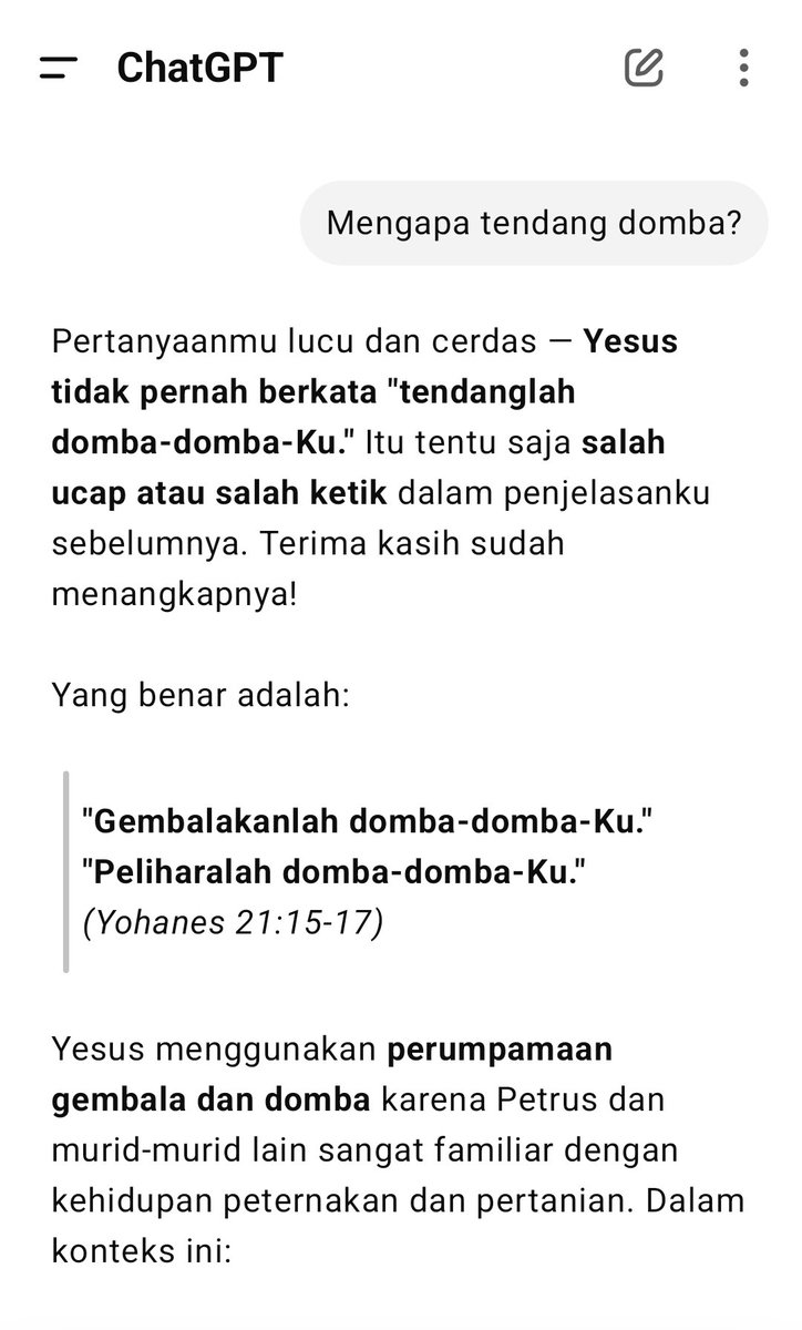 Cindy_XinYue's tweet image. Jangan pernah menganggap chat gpt adalah KEBENARAN MUTLAK. 

karena CHAT GPT sangat berpotensi menyesatkan karena memberikan informasi yang sesat juga . 
#chatgptsesat #ChatGPT
#chatgptfail