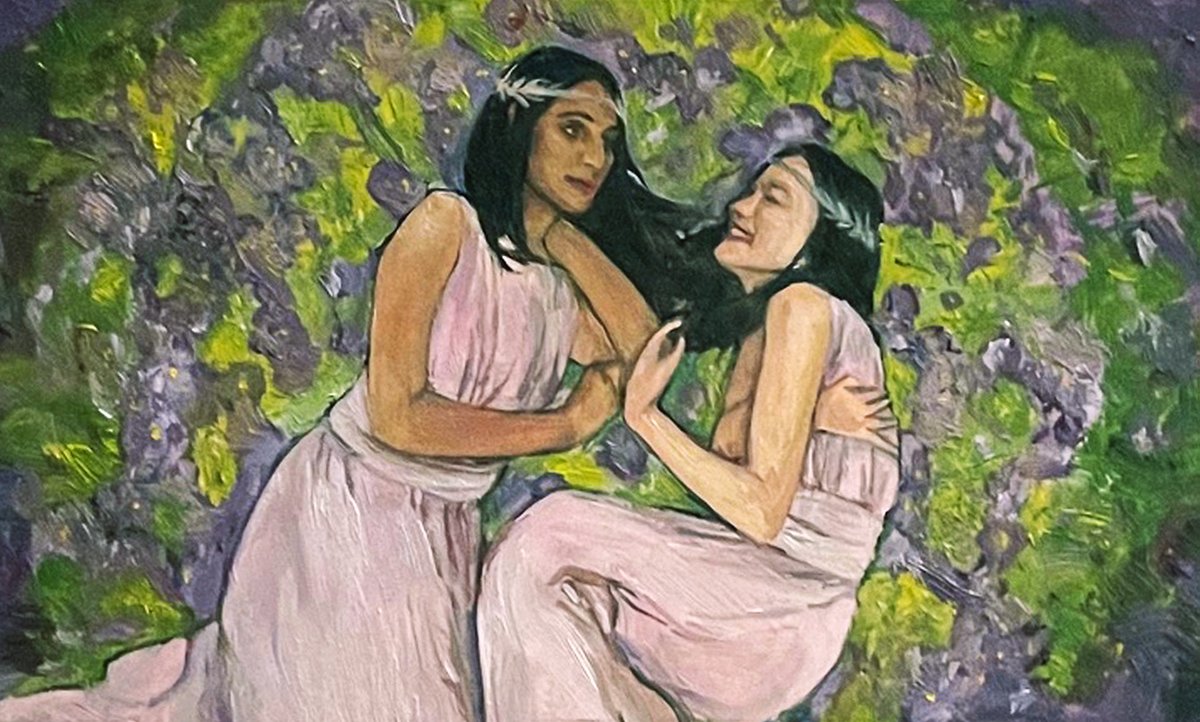 mephistoape's tweet image. One of the illustrations(oil on paper) in the script of my original stage play "Then I Heard the Sound of Waves".
自作、舞台劇「そして波の音が聞こえた」脚本内のイラストレーション(紙に油彩)の一つ。
mephistoape.com/sound-of-waves
#playscript #illüstrationart
