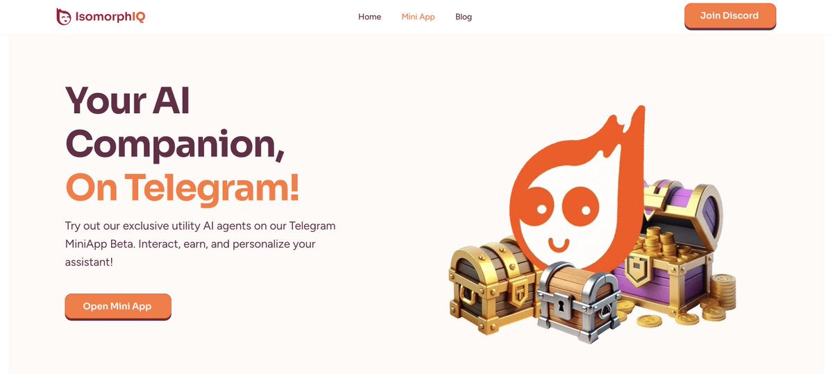 IsomorphIQ_AI's tweet image. IsomorphIQ’s MiniApp Beta v1 is now open to everyone!

Experience exclusive utility AI Agents designed to intelligently automate your workflows and adapt to you - all at your fingertips! 

🔗 Visit our (revamped 🔥) website to learn more: isomorphiq.com