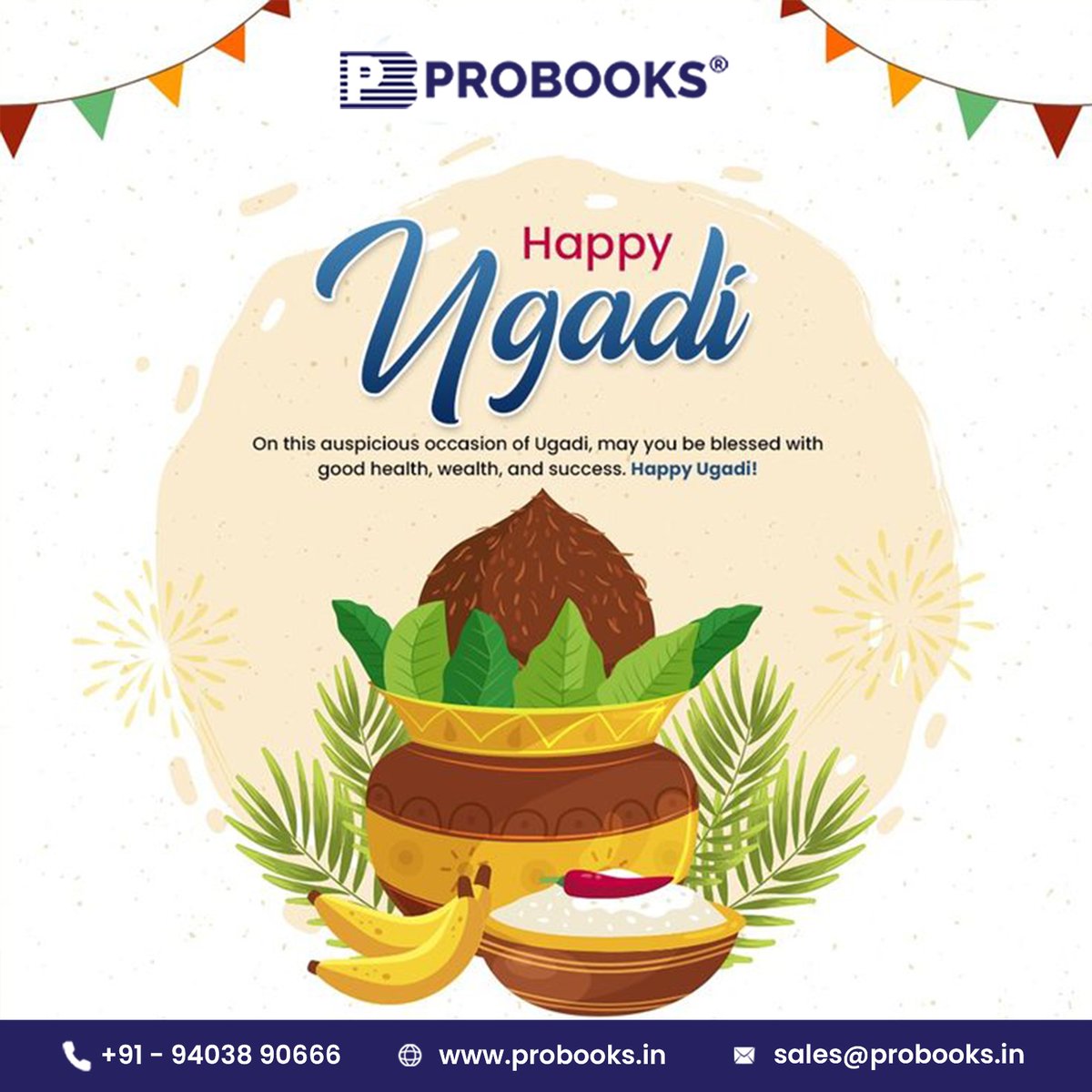 pro_books's tweet photo. A new year, a fresh start, and endless possibilities! May this Ugadi fill your life with joy, success, and prosperity. 🌿✨ Celebrate with hope and happiness!

𝐏𝐫𝐨𝐁𝐨𝐨𝐤𝐬 wish you a Happy Ugadi.

#happyugadi #ugadi2025 #newbeginnings #probooks #crmsoftware #accountsoftware https://t.co/7vdp9E7X3H