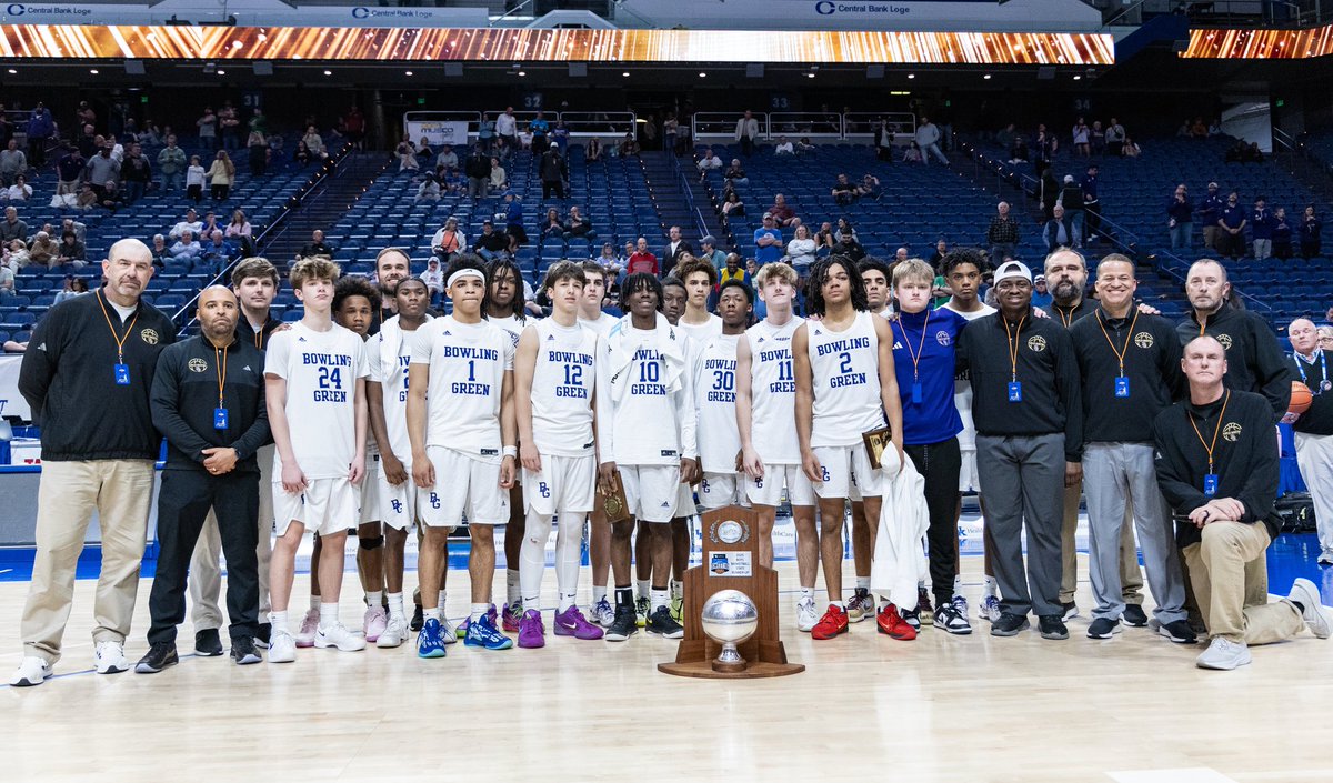 Grace McDowell (Ramey) (@grameyphoto) on Twitter photo <a href="/PurplesHoops/">Bowling Green Purples Basketball</a> fell 71-61 to Great Crossing after a hard-fought game in the KHSAA Boysโ Sweet 16 championship, finishing their season 31-7 as theย 2025 KHSAA Boysโ Sweet 16 State Runner-Ups. ๐๐ป
Full game gallery up now <a href="/bgdailynews/">Bowling Green Daily News</a> <a href="/bgpreps/">Bowling Green Preps</a> <a href="/PurplesHoops/">Bowling Green Purples Basketball</a> fell 71-61 to Great Crossing after a hard-fought game in the KHSAA Boysโ Sweet 16 championship, finishing their season 31-7 as theย 2025 KHSAA Boysโ Sweet 16 State Runner-Ups. ๐๐ป
Full game gallery up now <a href="/bgdailynews/">Bowling Green Daily News</a> <a href="/bgpreps/">Bowling Green Preps</a>