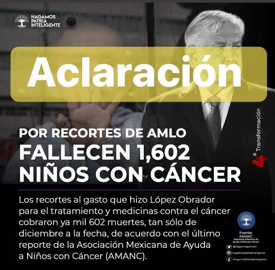 JJDiazMachuca's tweet image. López Obrador y @Claudiashein son asesinos de niños con cáncer. 

AMLO le quitó 157 mil millones de pesos a la salud; suspendieron 97% de las atenciones a cáncer

El gobierno de AMLO sacó 157 mil mdp del Fondo para atender cáncer y otras enfermedades de los más pobres del país;…