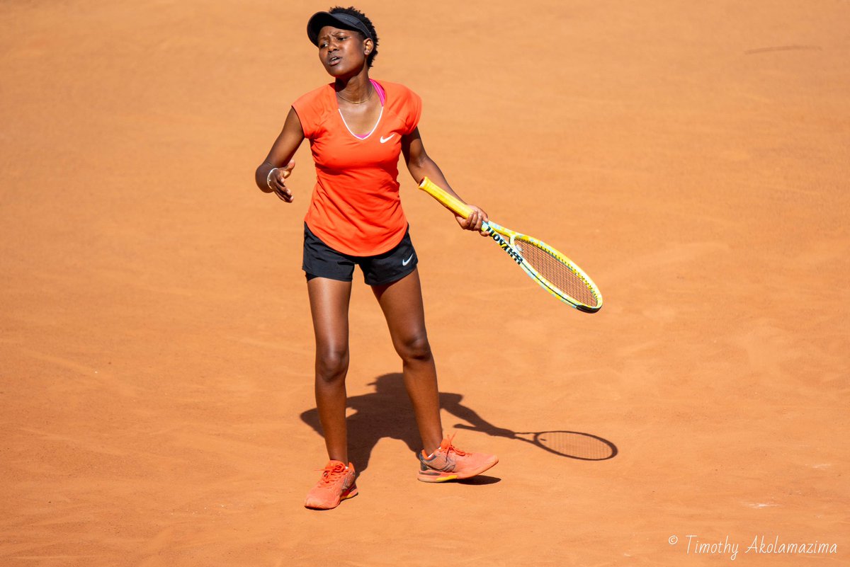 Match moments of Winnie Birungi in action against Alison Comfort during the Uganda National Tennis Championship at Lugogo Tennis Complex.  Intensity, precision, and raw emotion on the clay courts! 🎾🔥

#Tennis #UgandaTennis #SportsPhotography #MatchDay #GameSetMatch