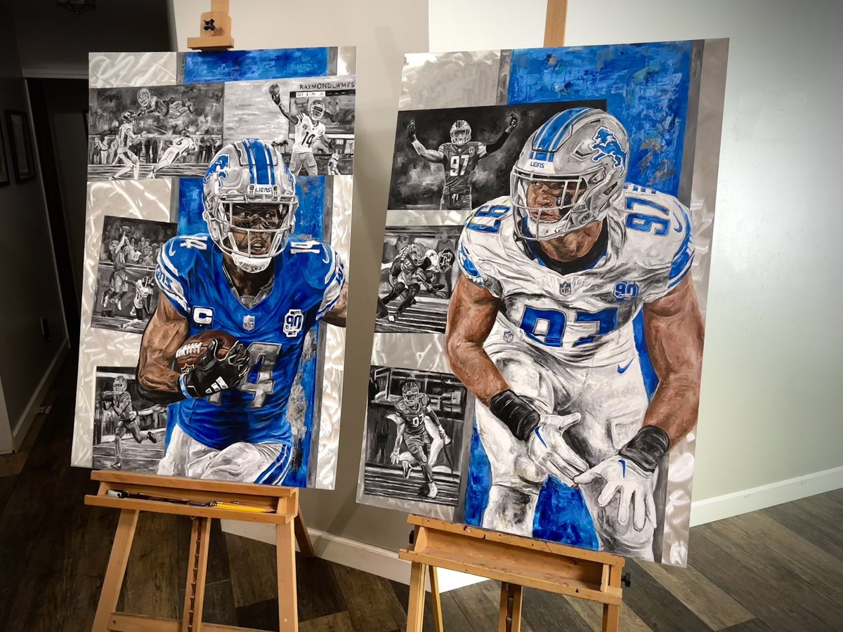 Continuing to strive to add more <a href="/Lions/">Detroit Lions</a> artwork. Thank you Lions fans for all the support. 

<a href="/JaredGoff16/">Jared Goff</a> <a href="/BarrySanders/">Barry Sanders</a> <a href="/Jahmyr_Gibbs1/">Jahmyr Gibbs</a> <a href="/amonra_stbrown/">Amon-Ra</a> 

#Detroit #detroitlions #OnePride