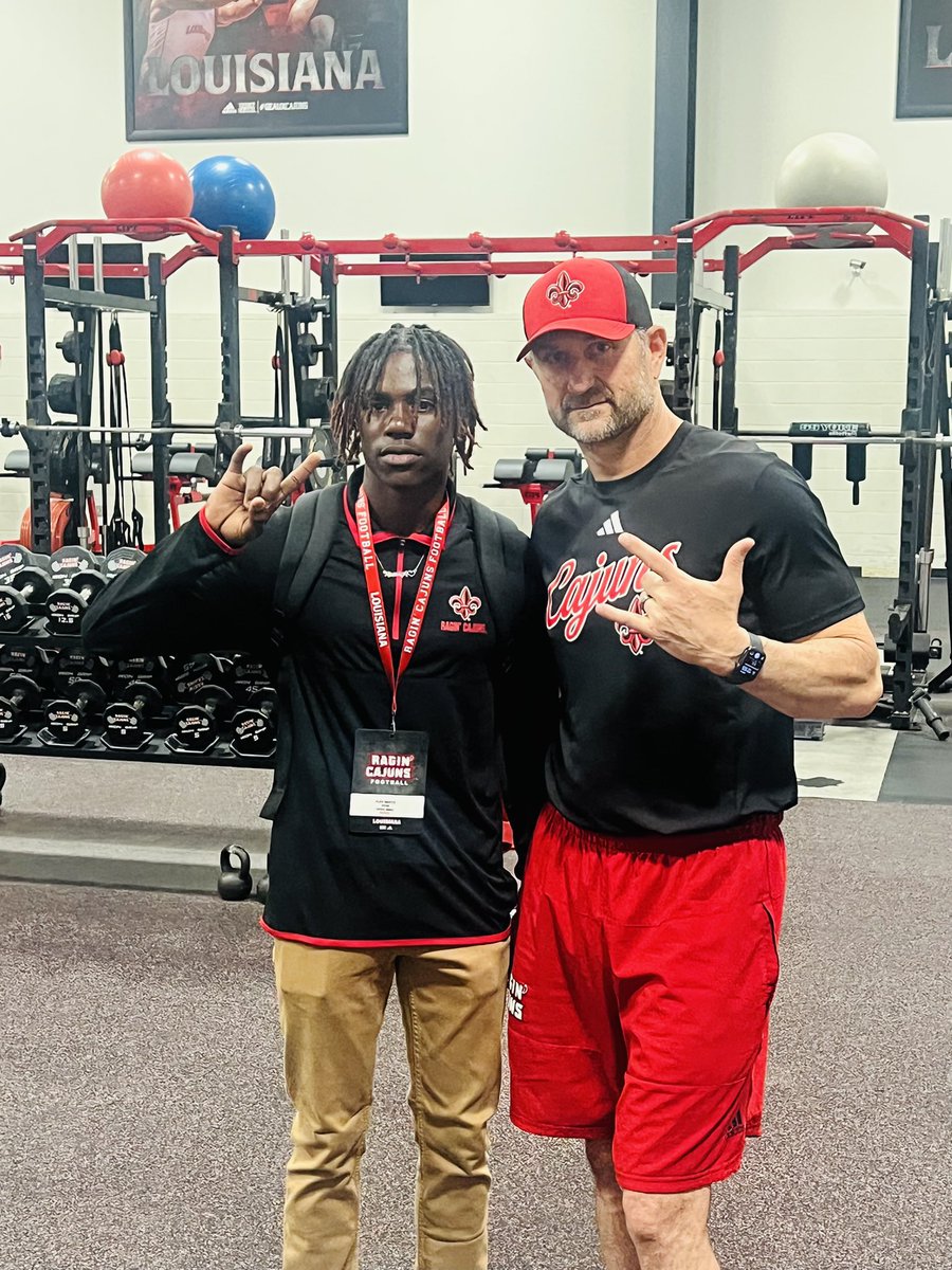 Big shoutout to <a href="/leg12tim/">Tim Leger</a> <a href="/rajuncajun509/">Rajun Cajun</a> for the amazing visit today. Geaux Cajuns🌶️!! <a href="/4thQtMentality/">𝐂𝐨𝐚𝐜𝐡 𝐅𝐮𝐬𝐞</a>
<a href="/4thQuarterM7v7/">4th Quarter Mentality 7v7</a>
<a href="/FbIberia/">Acadiana Area FB Recruiting</a> 

<a href="/adamgorney/">Adam Gorney</a> <a href="/SWiltfong_/">Steve Wiltfong</a>
<a href="/ChadSimmons_/">ChadSimmons</a> <a href="/SSchraderOn3/">Scott Schrader</a> <a href="/GabyUrrutia247/">Gaby Urrutia</a>
<a href="/CoachReedLive/">Carl Reed Jr.</a> <a href="/DemetricDWarren/">Demetric D. Warren</a>
<a href="/Jeff_XOS/">Jeff Martin</a>