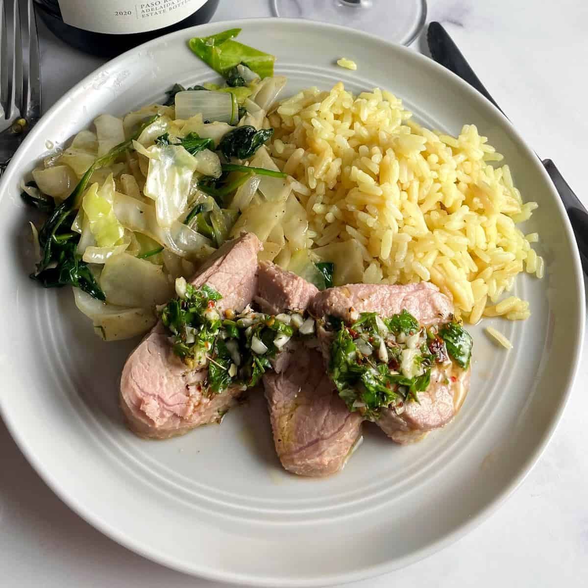 Roasted Pork Tenderloin with Chimichurri Sauce #recipes #dinner buff.ly/mjeA7XO
