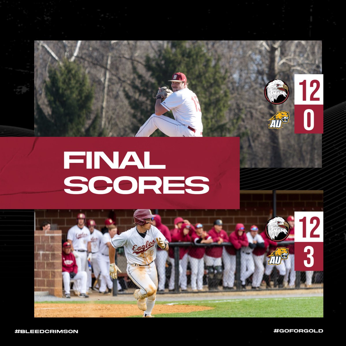 Eagles Sweep🧹

<a href="/BwaterBaseball/">Bridgewater Baseball</a> gets the sweep against Averett in the doubleheader as Cam Nuckols tosses a complete game shutout in game one!

#BleedCrimson #GoForGold 

🔗 tinyurl.com/79ax37kh