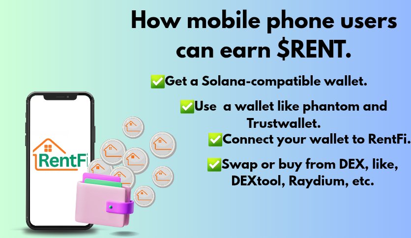 Jimmyblogg's tweet image. Knowing the system 📈🔐

 How do i become an investor and monthly income earner of RentFi as a mobile phone user?

🟢How to be a part of the community and get more access for future rewards and information?
🟢The simplicity of RentFi, how to contribute using your mobile phone.