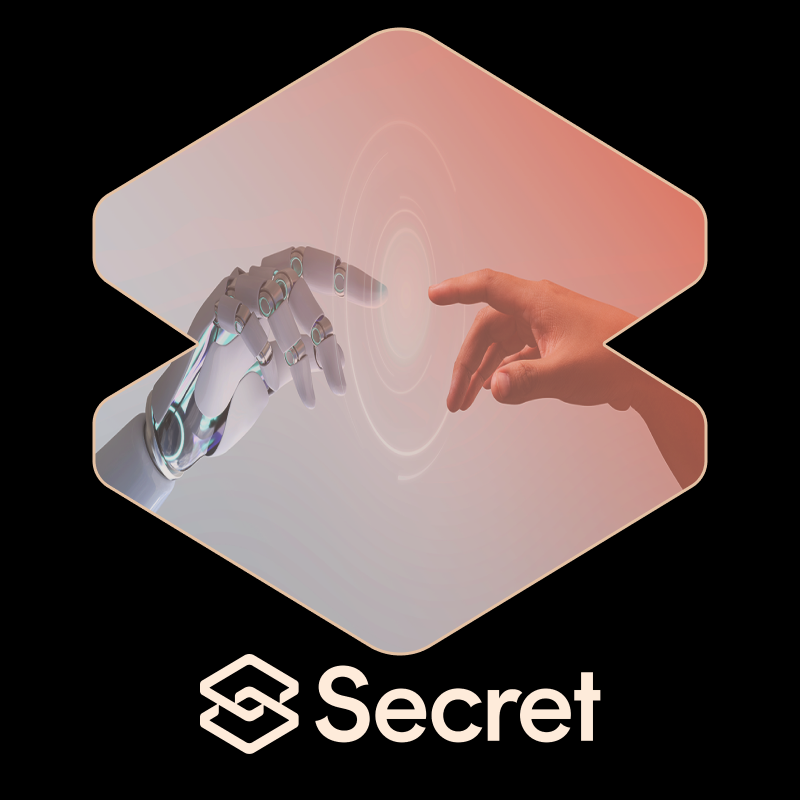 SecretNetwork's tweet photo. What is wrong with AI systems?
Current Stack:
🔴Closed and centralized systems
🔴Companies own your data
🔴Limited use cases

We need:
✅Open and decentralized system
✅Own your data
✅Confidential compute
✅Unlimited use cases
⚡️We're powering the AI revolution with Secret AI https://t.co/f94MK3G1C7