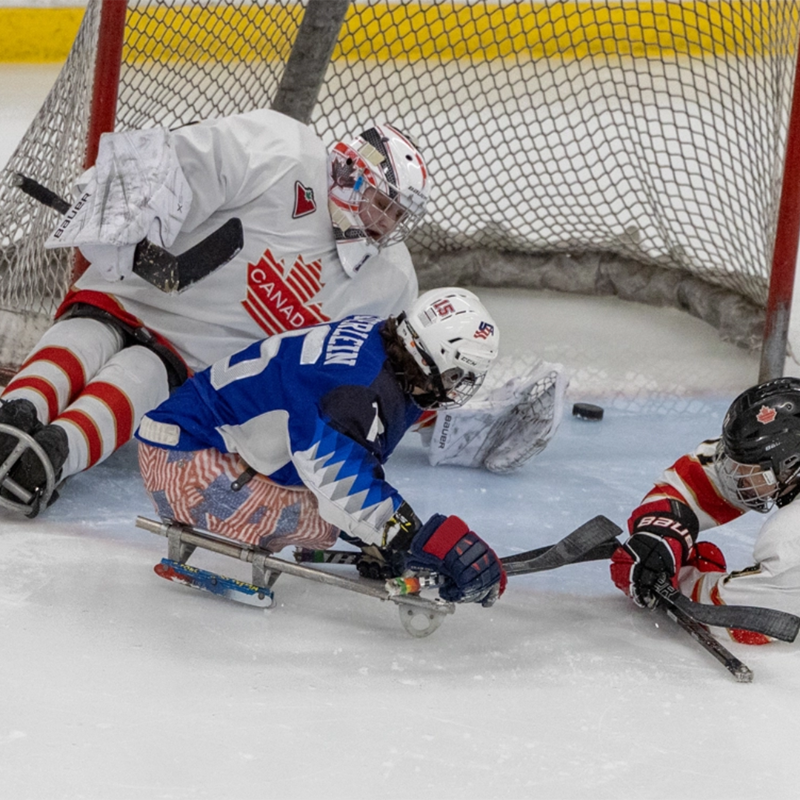 usahockey's tweet photo. The U.S. Women's Development Sled Team sweeps Canada in the Sled Series after today's 4-3 victory while the U.S. National Sled Team lost 2-1 but takes the series 2-1 🇺🇸

📸 Ian Mather (U.S. Women's Development Team)

Recap ↓
