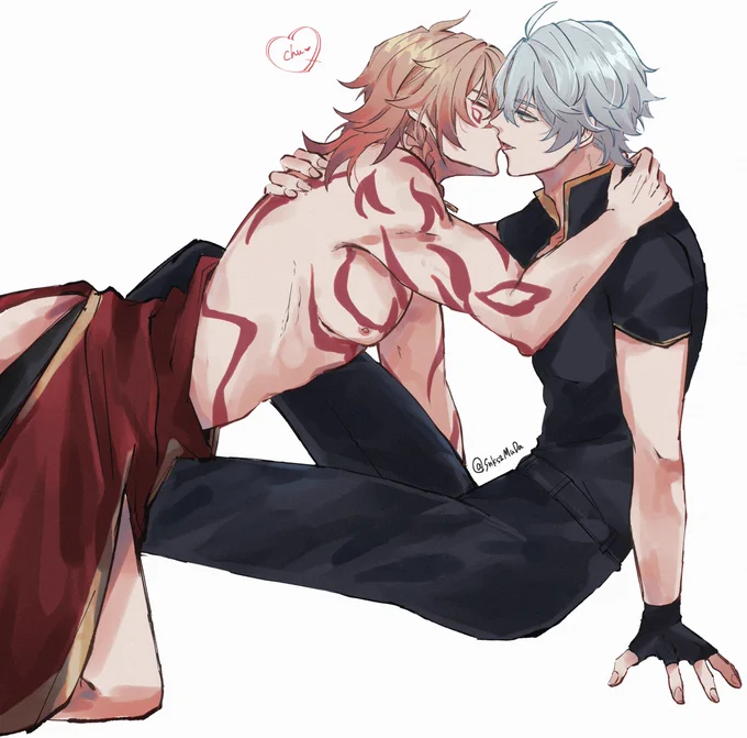 昨日あげたファイモス、実はわりと引きで描いてたんすよね(tkbの位置気になりすぎてなおした) 
