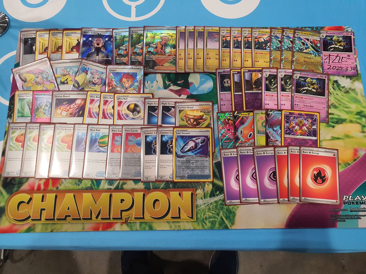 19th in Brisbane Regionals with Dragapult Dusk, also got the sign of the inventor of this deck.
