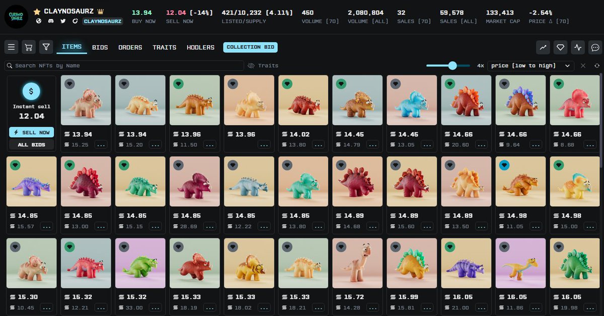 I am eyeing up some <a href="/Claynosaurz/">Claynosaurz</a> 
Who holds one?