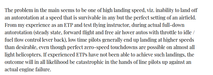 shiv_cybersurg's tweet photo. The people in this helicopter (video below) survived an engine failure - but helicopters need to meet some design requirements to achieve this. Unfortunately our LUH is not there yet. Quoting from:
https://t.co/fWI0rPHjKC https://t.co/CGj54cAuXB