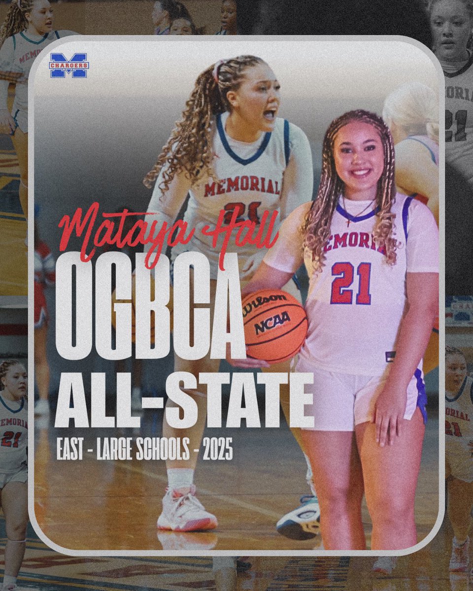 Tulsa Memorial Lady Charger Basketball (@tmlc_wbb) on Twitter photo Big shoutout to <a href="/HallMataya/">Mataya Hall</a> for earning All-State honors! A testament to your grind, talent, and relentless dedication. We are proud of you! Big shoutout to <a href="/HallMataya/">Mataya Hall</a> for earning All-State honors! A testament to your grind, talent, and relentless dedication. We are proud of you!