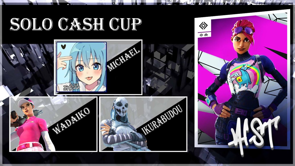 Absolute First【A1st】FORTNITE (@a1st_fn) on Twitter photo 💠Solo Cash Cup/Round4 Session8 -FINALS-💠
🔹3/30 17:00~20:00
・A1st-esports公式配信は↓
youtube.com/channel/UCM3ZG…
A1st-esports からは
<a href="/mikacool_FN/">A1st Michael.</a> <a href="/wadaiko_FN/">A1st-A わだいこドンドン</a> <a href="/_ikurabudou/">A1st-A いくらぶどう</a>
上記 3名が出場します
応援よろしくお願いいたします!
#A1stwin #Fortnite 💠Solo Cash Cup/Round4 Session8 -FINALS-💠
🔹3/30 17:00~20:00
・A1st-esports公式配信は↓
youtube.com/channel/UCM3ZG…
A1st-esports からは
<a href="/mikacool_FN/">A1st Michael.</a> <a href="/wadaiko_FN/">A1st-A わだいこドンドン</a> <a href="/_ikurabudou/">A1st-A いくらぶどう</a>
上記 3名が出場します
応援よろしくお願いいたします!
#A1stwin #Fortnite