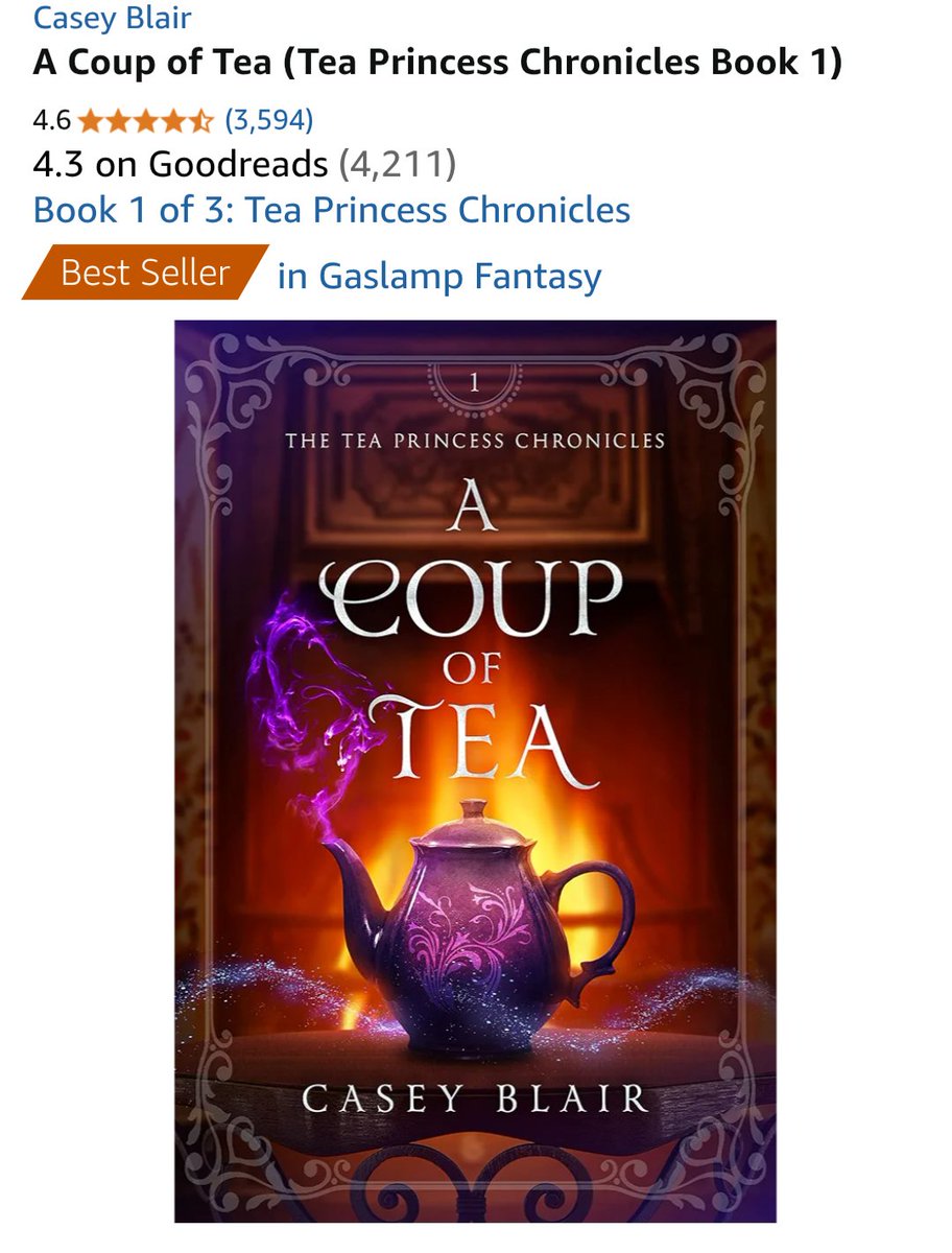 A COUP OF TEA just hit bestseller status again and is ranked in the top thousand in the entire kindle store! 

Get yourself a cozy fantasy deal here: 
bookbub.com/books/a-coup-o…