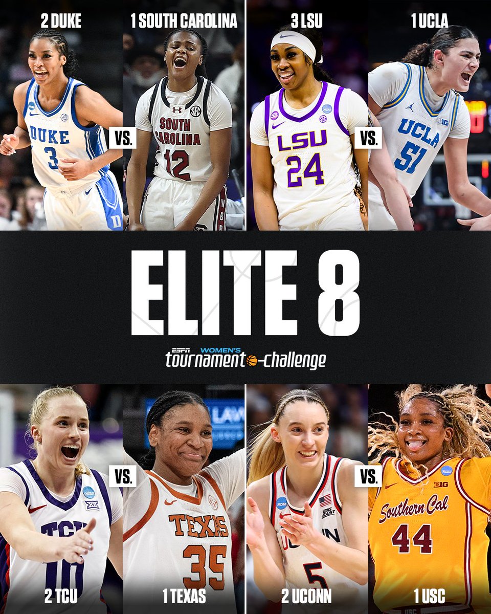 THE ELITE EIGHT IS SET 🔥 

Who do you have locking in their place in the Final Four? 🤔