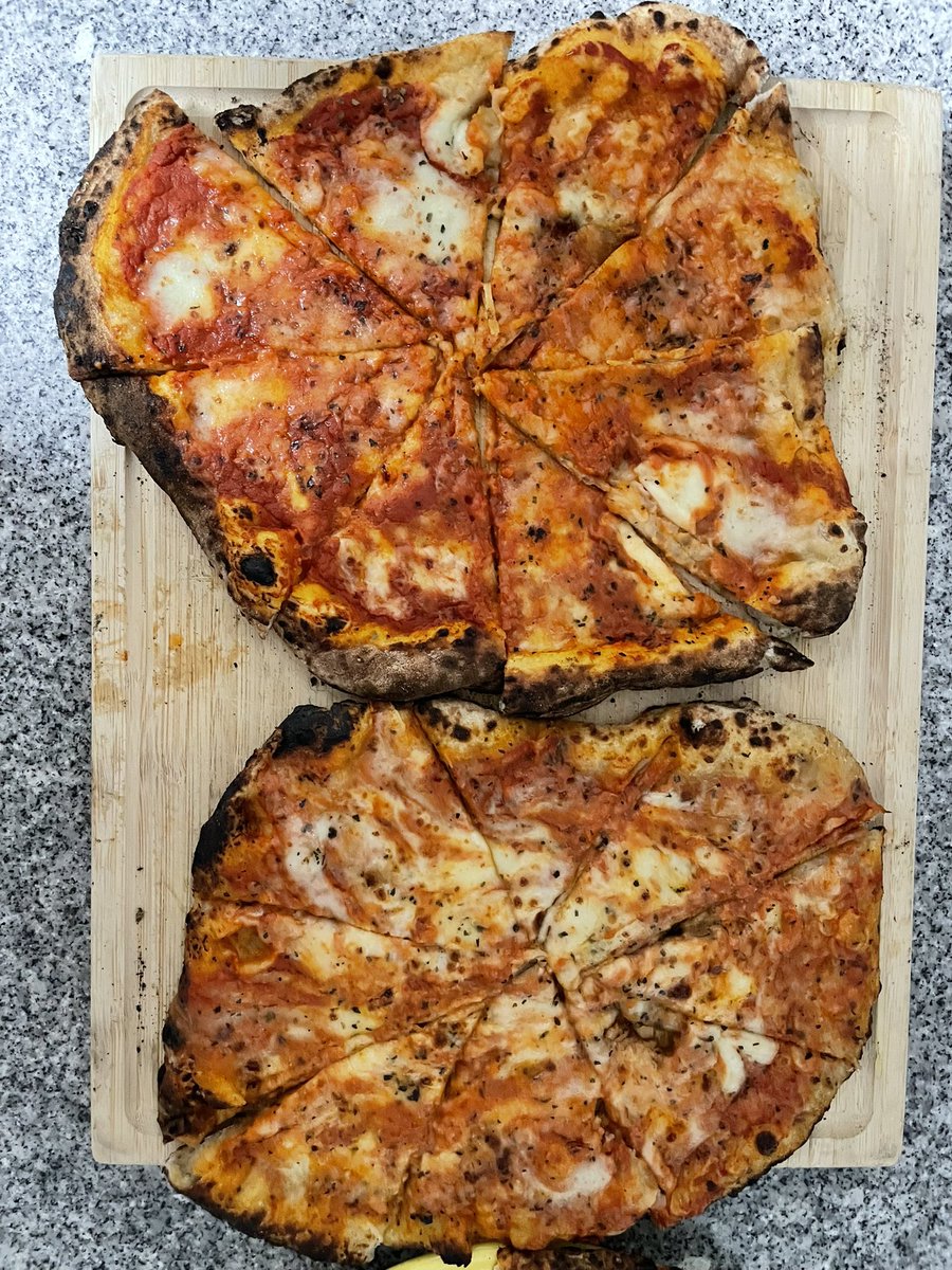 Texas_Hoosiers's tweet image. Haven’t done #pizzapics in awhile, but whipped these beautiful pies out tonight. Not pictured: s’mores pie